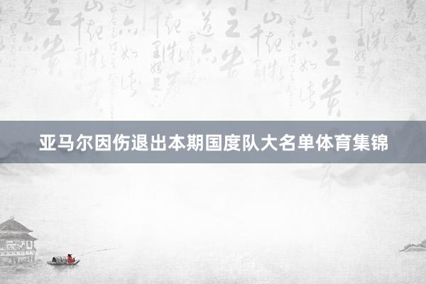 亚马尔因伤退出本期国度队大名单体育集锦