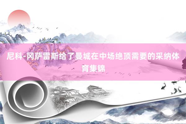 尼科-冈萨雷斯给了曼城在中场绝顶需要的采纳体育集锦