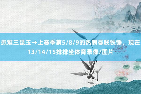 患难三昆玉→上赛季第5/8/9的热刺曼联铁锤，现在13/14/15排排坐体育录像/图片