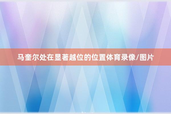 马奎尔处在显著越位的位置体育录像/图片