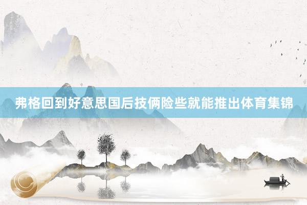 弗格回到好意思国后技俩险些就能推出体育集锦
