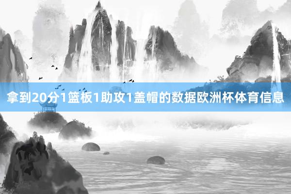 拿到20分1篮板1助攻1盖帽的数据欧洲杯体育信息