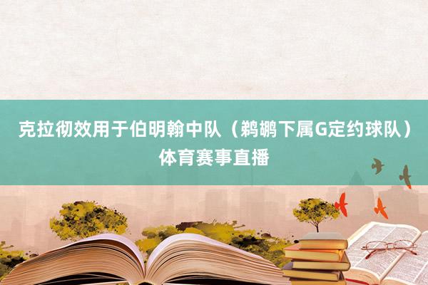 克拉彻效用于伯明翰中队（鹈鹕下属G定约球队）体育赛事直播