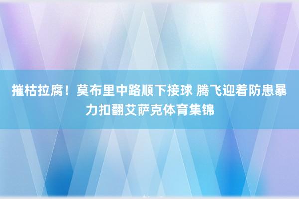 摧枯拉腐！莫布里中路顺下接球 腾飞迎着防患暴力扣翻艾萨克体育集锦