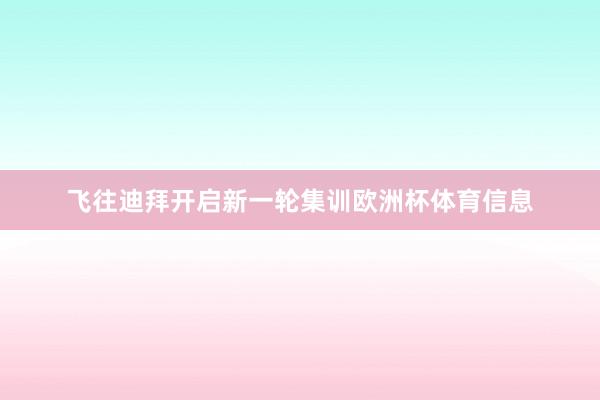 飞往迪拜开启新一轮集训欧洲杯体育信息
