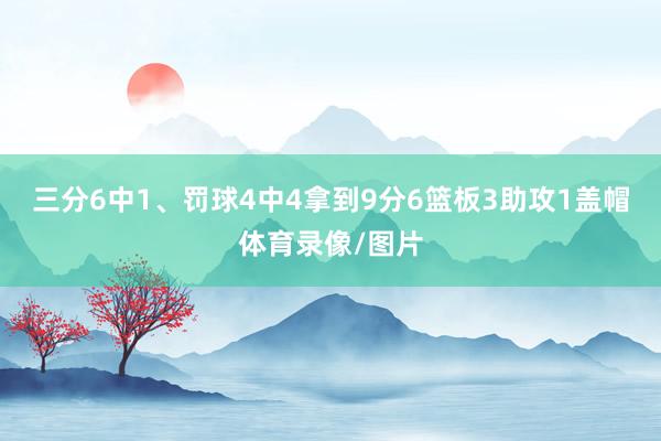 三分6中1、罚球4中4拿到9分6篮板3助攻1盖帽体育录像/图片