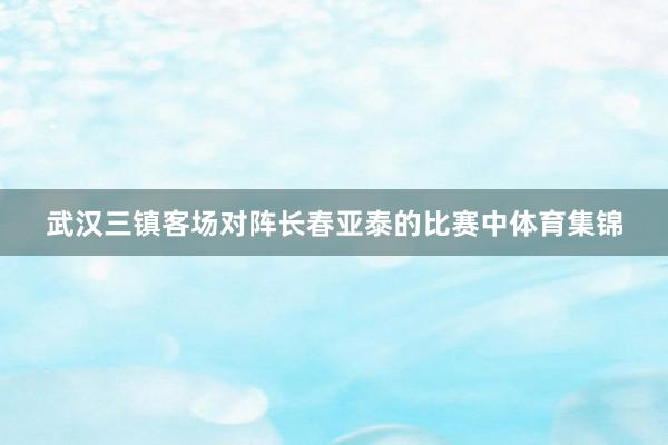 武汉三镇客场对阵长春亚泰的比赛中体育集锦