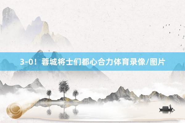 3-0！蓉城将士们都心合力体育录像/图片