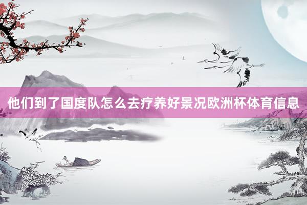 他们到了国度队怎么去疗养好景况欧洲杯体育信息