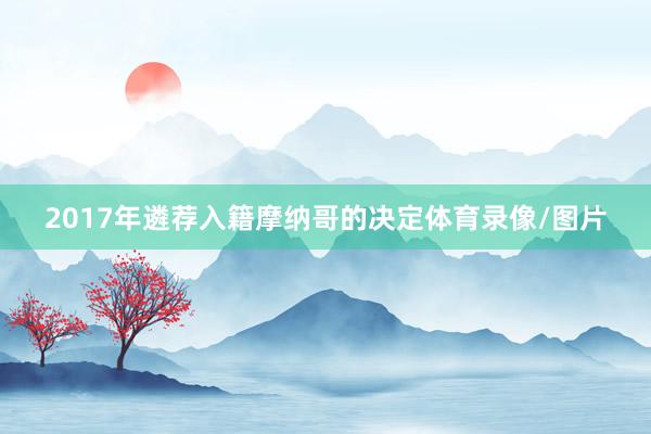 2017年遴荐入籍摩纳哥的决定体育录像/图片