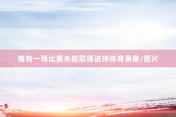 唯有一场比赛未能取得进球体育录像/图片