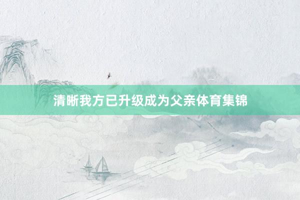 清晰我方已升级成为父亲体育集锦