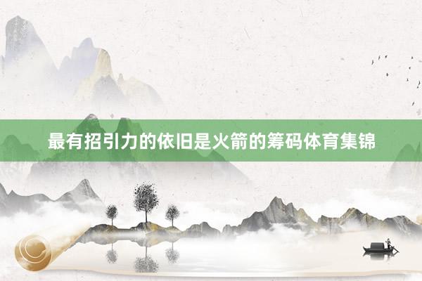 最有招引力的依旧是火箭的筹码体育集锦